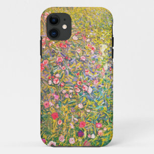 Coque iPhone 11 Fleurs roses de Gustav Klimt