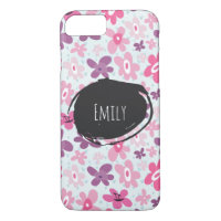 Fleurs roses mignonnes Motif Whimsical Personnalis