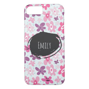 Coque Case-Mate Pour iPhone Fleurs roses mignonnes Motif Whimsical Personnalis