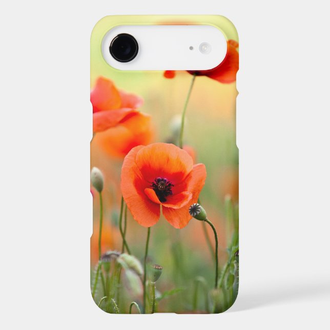 Coques Case-Mate iPhone Fleurs rouges de pavot (Verso)