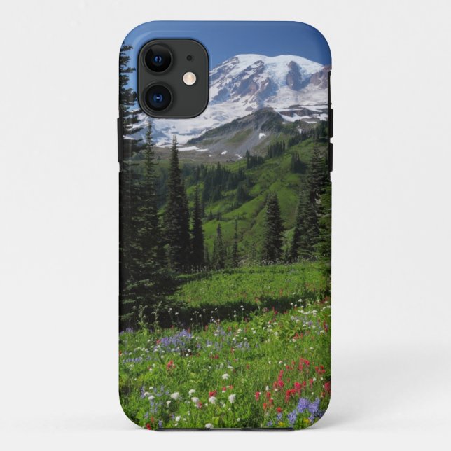 Coques Case-Mate iPhone Fleurs sauvages chez le mont Rainier (Dos)