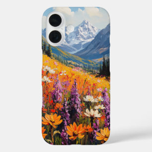 Coque Pour iPhone 16 Fleurs sauvages pittoresques et beaux-arts de la m