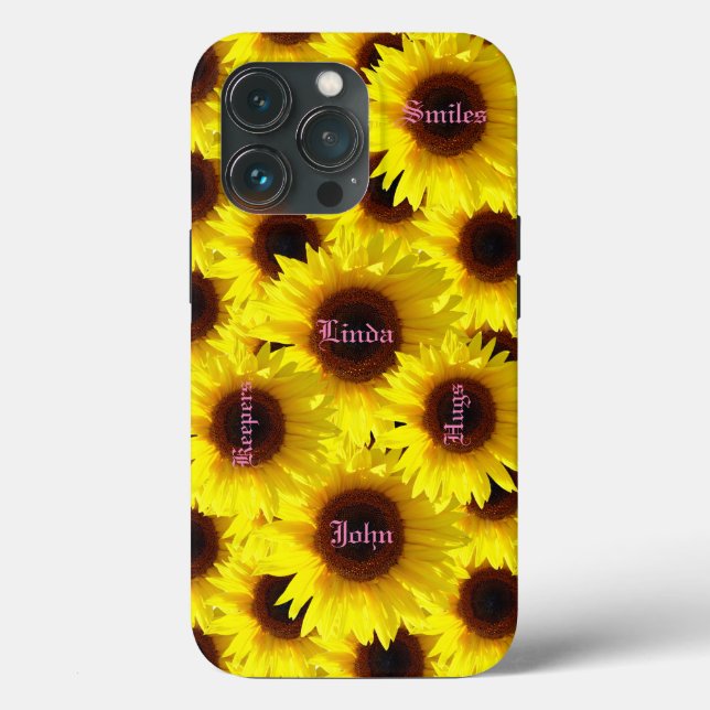Coques Case-Mate iPhone Fleurs Sunflower Love (Verso)