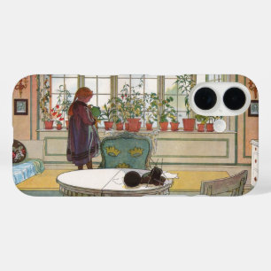Coques iPhone 16 Fleurs sur le rebord de la fenêtre par Carl Larsso