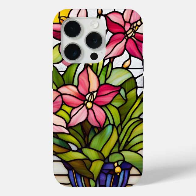 Coques Case-Mate iPhone Fleurs sur verre tendu (Verso)