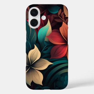 Coque Pour iPhone 16 Fleurs tropicales