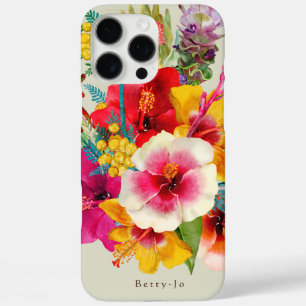 Coques iPhone 16 Pro Max Fleurs tropicales chaudes