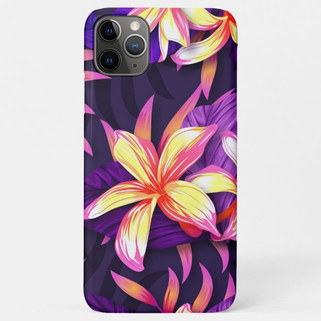 Coques Case-Mate iPhone Fleurs tropicales colorées (Dos)