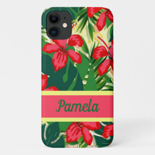 Case-Mate iPhone Case Fleurs tropicales et feuilles