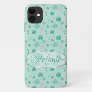 Case-Mate iPhone Case Fleurs vertes rétro