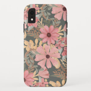 Case-Mate iPhone Case Fleurs vertes rose Sage Laisser Motif Aquarelle