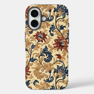 Coque Pour iPhone 16 Fleurs Vintage