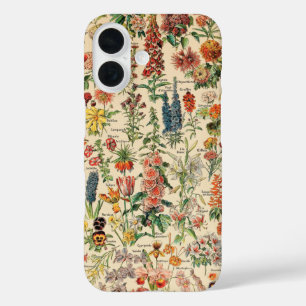 Coque Pour iPhone 16 Fleurs vintages