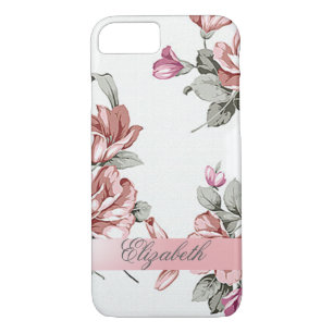 Case-Mate iPhone Case Fleurs vintages Chic Girly Personnalisées