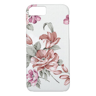 Coque iPhone 7 Fleurs vintages Chic Shabby
