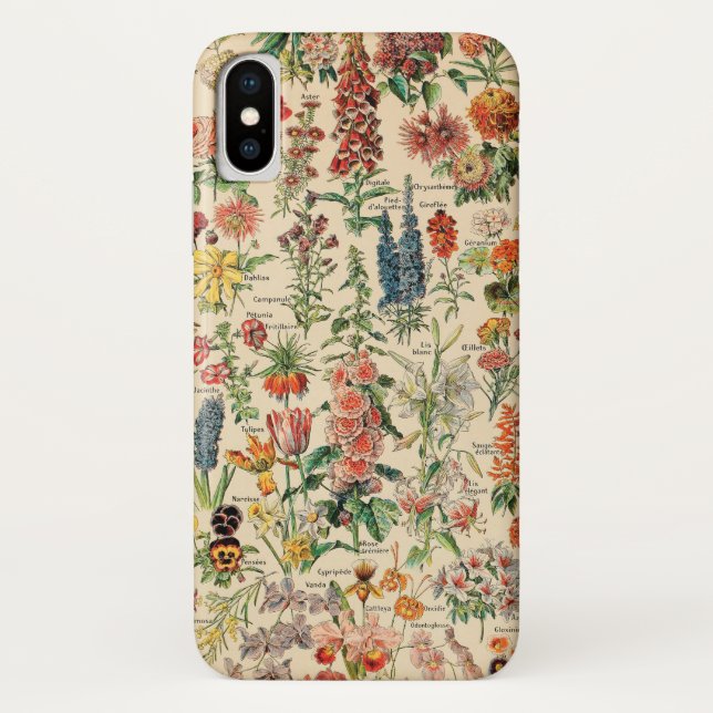Coques Case-Mate iPhone Fleurs Vintages par Adolphe Millot (Dos)