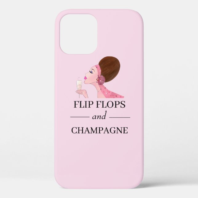 Coques Case-Mate iPhone Flip Flops et Champagne (Verso)