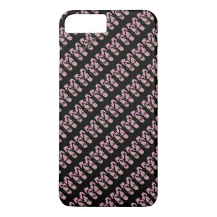 Case-Mate iPhone Case Flip Flops femme noire rose