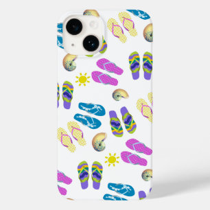 Coque Pour iPhone 14 Flip Flops Sur La Plage