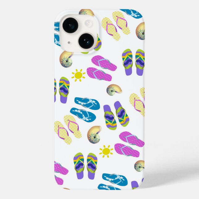 Coques Case-Mate iPhone Flip Flops Sur La Plage (Verso)