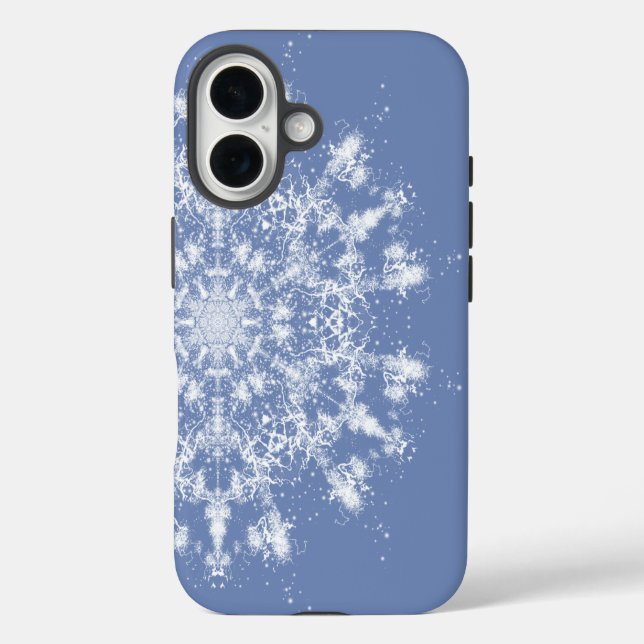 Coques Case-Mate iPhone Flocon de neige fractionné en dentelle Abstraite s (Verso)