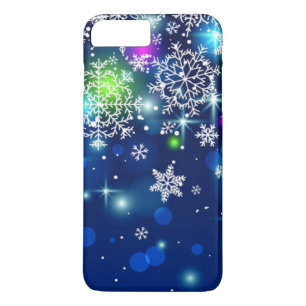 Coque iPhone 8 Plus/7 Plus flocons de neige colorés multi magnifiques