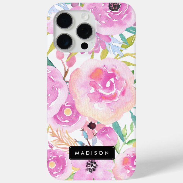 Coques Case-Mate iPhone Floraison d'aquarelles de printemps (Verso)