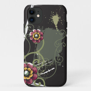 Coque iPhone 11 Floral Abstrait