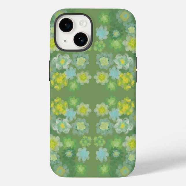 Coques Case-Mate iPhone Floral Abstrait sel Aquarelle Peinture Motif (Verso)