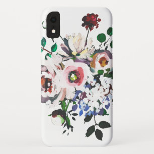 Case-Mate iPhone Case Floral blanc d'aquarelle vintage élégante