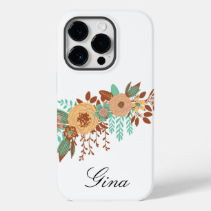 Coque Pour iPhone 14 Pro Floral Boho moderne