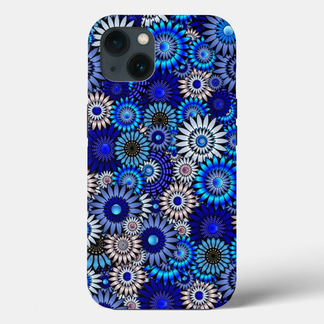 Coques Case-Mate iPhone Floral : Bouquet de printemps bleu (Verso)