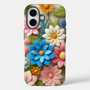 Coque Pour iPhone 16 Floral coloré Pastel