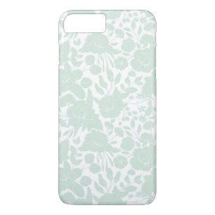 Coque Case-Mate Pour iPhone Floral élégant blanc vert en pastel élégant