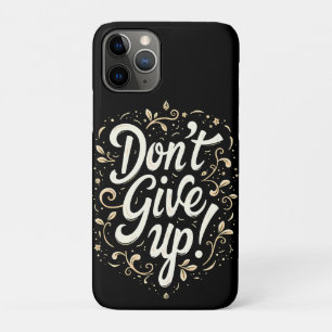Case-Mate iPhone Case Floral élégant "N'abandonnez pas !" Motivation