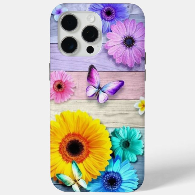 Coques Case-Mate iPhone Floral et papillon (Verso)