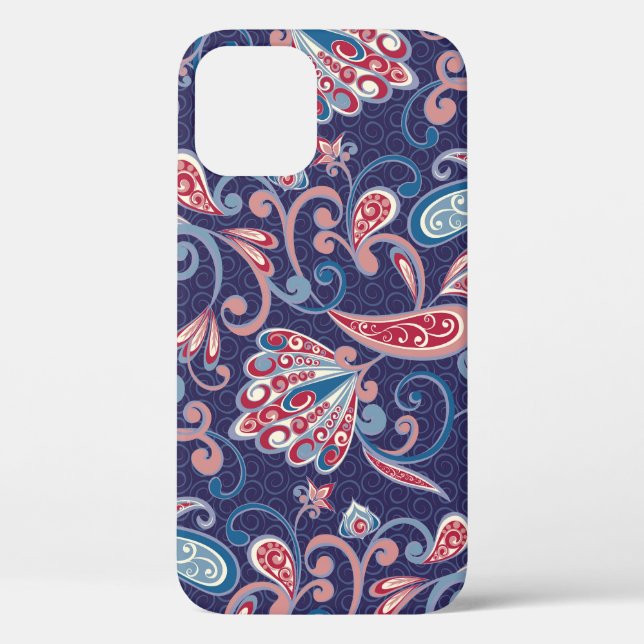 Coques Case-Mate iPhone Floral Ethnique : Abstrait Oriental Sans Seamless. (Verso)