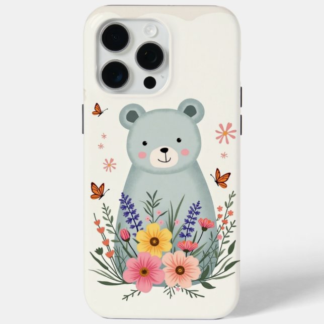 Coques Case-Mate iPhone Floral Fable Bear Phone Case (Verso)