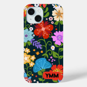 Coque Pour iPhone 15 Floral fleur sauvage