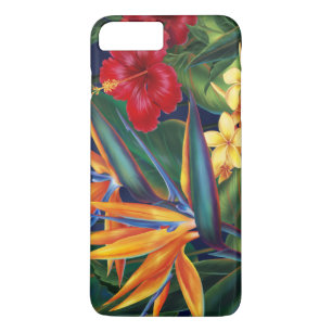 Coque iPhone 7 Plus Floral hawaïen de paradis tropical