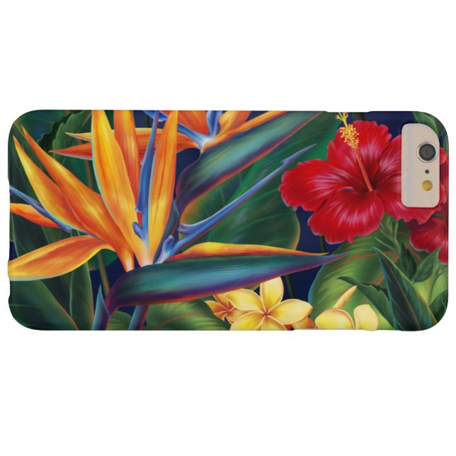 Coques Case-Mate iPhone Floral hawaïen de paradis tropical (Dos (Horizontal))