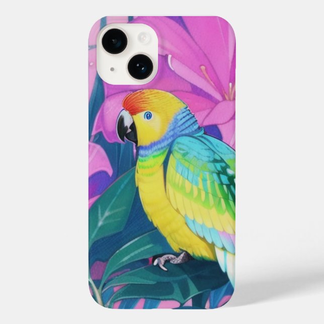 Coques Case-Mate iPhone Floral/hawaïen/tropical/perroquet (Verso)