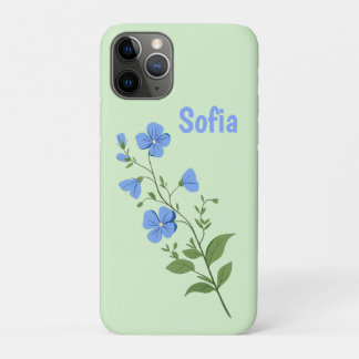 Case-Mate iPhone Case Floral modern daisy blue girly elegant stylish