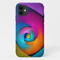 Floral moderne Art Abstrait rose Bleu Motif #17