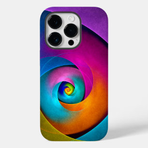 Coque Pour iPhone 14 Pro Floral moderne Art Abstrait rose Bleu Motif #17