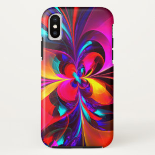 Case-Mate iPhone Case Floral moderne Art Abstrait Rouge Bleu Motif #07