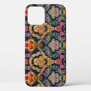 Case-Mate iPhone Case Floral moghole ethnique : Motif bleu sans voile