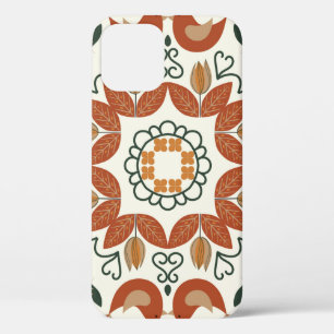 Case-Mate iPhone Case Floral naturel abstrait motif géométrique sur blan
