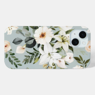 Coque Pour iPhone 15 Floral phone case