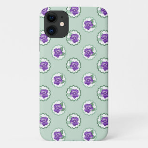 Case-Mate iPhone Case Floral pourpre Simple Motif Calico Moderne